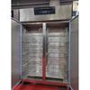 Gabinete de desinfección de vajilla de alta temperatura con pantalla táctil inteligente comercial de doble puerta vertical para comedor escolar gabinete de limpieza alacena de acero inoxidable