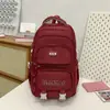 Mochila Nueva de Color Sólido de Gran Capacidad, Estilo Ins Academy Japonés, Mochila Versátil con Múltiples Compartimentos Reductora de Peso para Estudiantes de Secundaria