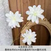 3 Lirios de Princesa Artificiales para Decoraciones de Boda, Decoración de Salón de Banquetes de Hotel, Arreglo de Habitación de Boda, Arreglo Floral de Piso