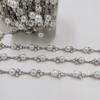Nova corrente de pérolas com incrustação de diamante de liga Acessórios para colar DIY Acessórios bolsas roupas sapatos suspensórios corrente