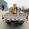 Guindaste para minivan de 1 tonelada levantando peso 1000kg caminhão leve braço dobrável hidráulico miniatura guindaste pequeno