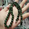 Direto da fábrica natural Xizang Linzhi Xizang colar de jade atacado tesouro magnético forte contas redondas pedra do Rei da Medicina corrente de suéter de meteorito