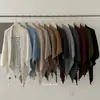 Bufanda chal triangular de mezcla de lana al por mayor transfronterizo para mujer, otoño e invierno, cálido y versátil, se puede usar como chal o bufanda tejida