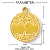 Aceite Dopamina Francés Gota de Palma Bicicleta DIY Colgante de Acero de Titanio Collar para Mujer Ducha Accesorios de Joyería de Acero Inoxidable