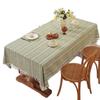 Mantel Popular Transfronterizo para Decoración del Hogar Imitación Algodón y Lino Toalla para Mesa de Centro Mantel Cuadrado Bordado Calado Venta al por Mayor Dropshipping