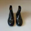 Botas Estilo Britânico Marrom para Mulheres, Botas de Cano Curto com Salto Grosso para Outono e Inverno, Botas Curtas de Salto Alto, Botas de Motociclista com Solado Macio