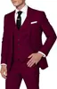 Traje de Vestir de Botón Único Hecho a Medida para Comercio Exterior Transfronterizo con Impresión Digital, Traje de Tres Piezas Hecho a Medida para Hombre