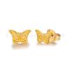 Pendientes de Mariposa de Aleación de Titanio F136 Regalo para Estudiantes Niños Joyería Pequeña Botón de Oreja Animal Insecto Espejo Cruzado Suministro