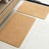 Temu Amazon Más Vendido Color Puro Imitación Cachemira Felpudo Puerta de Baño Alfombrilla Absorbente para Pies de Baño Juego de Dos Piezas Venta al por Mayor