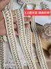 Precio por metro falda inferior de algodón color crudo con flecos y borlas decoración para manualidades accesorio de encaje para ropa