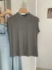 Kekezoon Nuevo Estilo Otoño Temprano Cuello Alto Corte Ajustado Color Sólido Adelgazante Estilo Coreano Camiseta Base para Mujer 8280