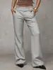 Pantalones de Pierna Ancha para Mujer de Cintura Alta Estilo Europeo y Americano Transfronterizos, Pantalones Largos Casuales Adelgazantes, Pantalones de Traje para Amazon