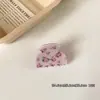 Presilha de Cabelo Flor Rosa, Grampo de Cabelo Semi-Círculo Floral Doce, Acessório de Cabelo Florido Colorido, Presilha de Cabelo Versátil e Fresca para Mulheres