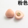 Botones de Corazón con Flocado en Forma de Corazón Pies Metálicos Botones Rosados Lindos Botones para Camisa Suéter Cárdigan Tejido Coloridos