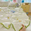 Manta de gasa de algodón puro, de doble capa, adecuada para niños, habitaciones con aire acondicionado, bebés y como manta de oficina o para siestas
