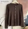 Cárdigan de punto blanco hilo coreado bordado trenzado suave y pegajoso top para mujer otoño e invierno nuevo casual versátil chaqueta top