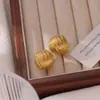 Moda Nuevo Alto Diseño Pendientes de Nicho Acero de Titanio Plegado Cara Ancha Forma de C Pendientes de Lujo Ligero Simples Atmosféricos Pendientes