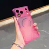 Funda de teléfono a prueba de caídas de ángulo recto, se vuelve transparente al instante, adecuada para Apple 17PROMAX, personalidad simple, 16pro, funda suave, 11/12