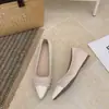 Nuevos zapatos de punta fina para ir al trabajo 2026 boca poco profunda zapatos de una sola pieza para mujer versátiles con zapatos Mary Jane falda francesa interior de altura oculta suela plana primavera