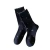 Calcetines de encaje sin costuras hasta la mitad de la pantorrilla para otoño e invierno para mujer, hipoalergénicos, suaves, cómodos, modernos, casuales, con estampado floral, calcetines holgados versátiles