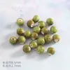 Contas de Cerâmica Verde Concha Estrela Gorda Furo Reto Contas Soltas Material para Acessórios de Pulseira Colar DIY Feito à Mão