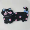 Materiais Artesanais DIY de Gato Malhado Criativo e Personalizado Fivela para Tamancos Adesivos para Copo de Água Adesivos de Cola em Creme Acessórios de Cabelo