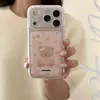 Funda de teléfono de pantalla completa con temática de oso, adecuada para Apple 18 Pro Max, iPhone 17, linda, divertida y de estilo caricatura para iPhone 16 y 15