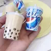 Bebida Divertida, Linda y Graciosa de Té de Leche, Flequillo de Botella de Cola, Pasadores Creativos para Niños, Accesorios para el Cabello de Pato al por Mayor