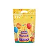Sacos de Embalagem Desenho Animado, Sacos Stand-Up para Presente de Aniversário, Sacos de Embalagem de Alimentos Atacado, Sacos Selados com Zíper para Lanches, Biscoitos, Doces