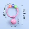 Chaveiro de Estrela de Cinco Pontas Vazada em Acrílico Colorido, Acessório Criativo e Fofo para Fechar Porta, Joia, Pingente de Contas