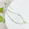 La paz es Fu moda nacional vintage collar de cerámica de Jingdezhen femenino candado de longevidad cadena clavicular colgante artístico cadena clavicular