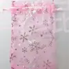 Bolsas de rede em estoque, bolsas de rede multicoloridas com flocos de neve, sacolas com cordão, bolsas de organza, sacolas transparentes para embalagem de presentes e joias