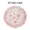 Individual de mesa Shengte pvc dorado estilo navideño oro y plata individual de mesa aislante lujo ligero avanzado comida occidental al por mayor