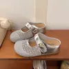 Versión de cuero suave de los zapatos Birkenstock para mujer que aumentan la altura, nuevo modelo de primavera, calzado para exteriores, zapatos de red, malla transpirable, mules de punta cerrada