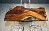 # Mesa de Rio em Resina Epóxi Madeira Maciça Placa Grande Mesa de Chá Mesa de Chá Oceânica Mesa de Jantar Mesa de Café Placa Inteira Mesa de Escritório Chá