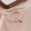 Nueva pulsera china de piedra Shoushan natural Tianshan Cui Lianpeng Ping An con hebilla de cristal, pulsera de dopamina de doble capa con nicho