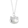 Amazon Transfronterizo Collar de Hello Kitty Colgante para Bebé Niña Cadena de Clavícula Linda de Hello Kitty Collar de Joyería