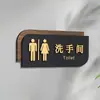 Señales Acrílicas para Baños de Hombres y Mujeres, Señales para Puertas de Baños de Hoteles y Restaurantes, Señales de Baño de Doble Cara