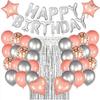 Paquete de Globos de Película de Aluminio Amazon Transfronterizo Decoración de Fiesta Set de Letras Globo de Cumpleaños de Papel de Aluminio Venta al por Mayor