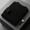 Outono e Inverno puro 100 camisola de lã masculina meia gola tartaruga pullover engrossado plus size camisola de cashmere camisola masculina