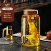 Garrafa de Vinho Especial para Infusão de Vinho, Garrafa de Vinho Selada de Alta Qualidade com Torneira, Garrafão de Vinho de Ginseng 5kg, Garrafão de Vinho, Recipiente de Barril de Vinho