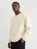 Sudadera de color liso con cuello redondo para hombre, otoño e invierno 2026 nueva, camisa base casual versátil, top holgado, TEMU transfronterizo