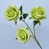 3 rosas flores de simulação Dia dos Namorados rosas de simulação flores de simulação para casa casamento parede de flores decoração fábrica de flores de simulação atacado