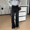 Faça Suas Pernas Parecerem Mais Longas e Finas~ Jeans Super Emagrecedor com Barra Dividida Novo Estilo 2026 Calças Femininas de Primavera Retas Largas de Comprimento Total Wide-Leg
