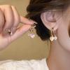Pendientes de diamantes de imitación coloridos y encantadores de la dulce sirena Ji, nuevos pendientes de diseño de nicho de moda de alta calidad