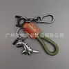 Chaveiro Fofo de Dinossauro Desenho Animado para Meninas, Chaveiro de Carro, Argola de Chaveiro com Corda de Couro, Pingente para Mochila, Presente de Formatura