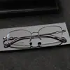 Gafas de Montura Pura de Titanio M6719S para Hombres y Mujeres, Montura Retro, Montura de Titanio, Gafas de Media Montura, Gafas Ligeras