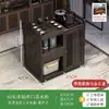 Mesa de Chá Pequena Móvel para Casa Mesa de Chá Madeira Maciça Carrinho de Chá Chaleira de Água Armário de Chá Integrado com Rodas Mesa Lateral de Chá Bandeja de Chá Kung Fu