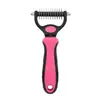 Peine pequeño de un solo lado para el aseo de mascotas, para gatos y perros, peine de acero inoxidable para eliminar el pelo suelto y desenredar