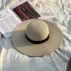 Sombreros de Paja para Playa de Verano al por Mayor, Sombreros de Protección Solar de Ala Ancha, Sombreros de Sol para Mujer, Adecuados para Salidas, Sesiones de Fotos y Viajes